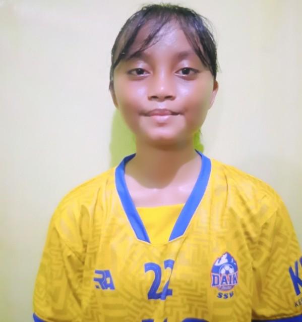 Susan, Pesepakbola Putri Asal Desa Panggak Laut Lingga Terpilih Ikuti Seleksi Timnas U-16 di Medan