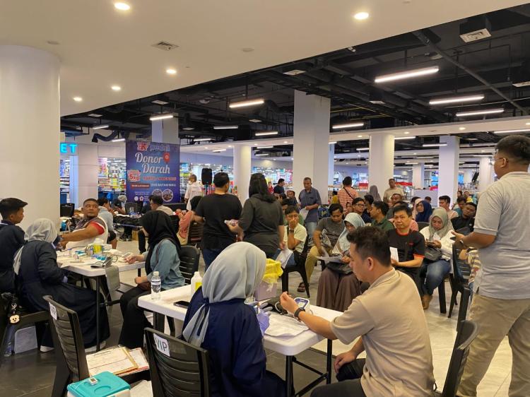 PKP Selenggarakan Donor Darah Peduli Sesama di One Batam Mall