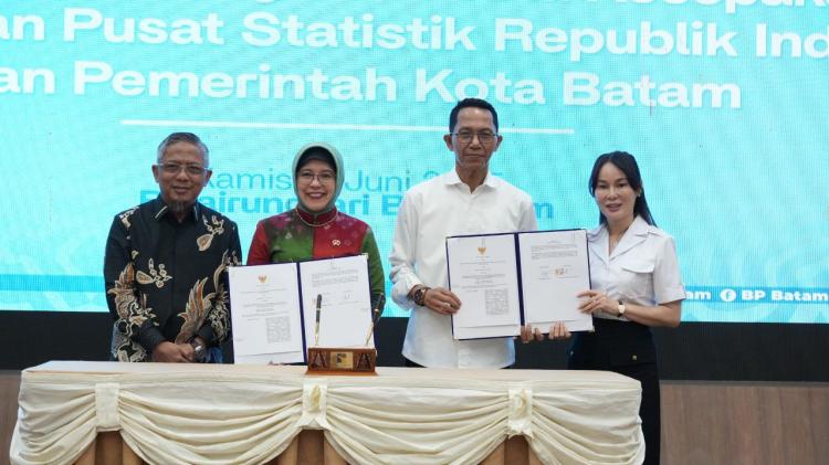 Langkah Konkret Sajikan Data Akurat, BP Batam-Pemko Batam Teken MoU dengan BPS RI