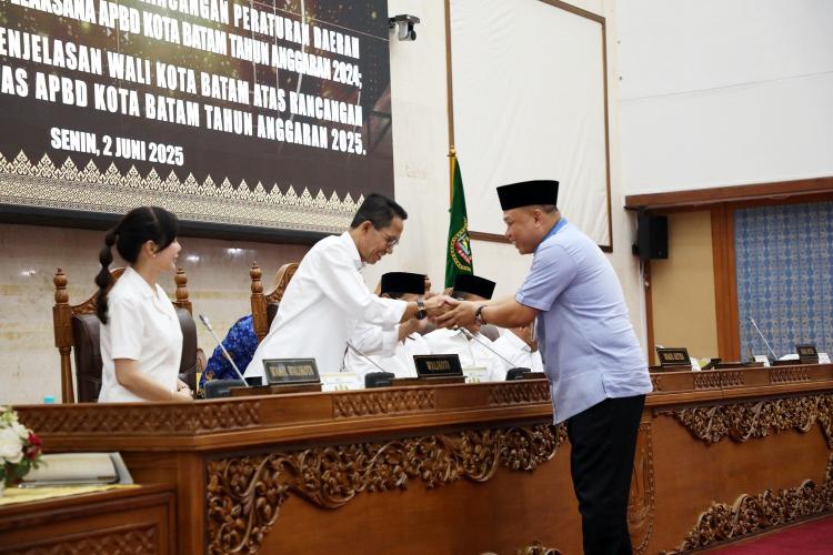 Realisasi APBD Kota Batam Hingga Juni 2025 Baru Capai 32,2%, PAD Terserap Rp679 Miliar  