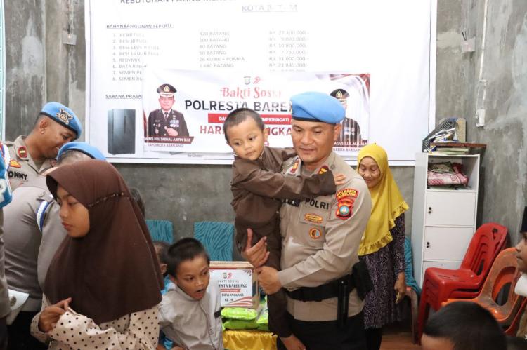 Polresta Barelang Gelar Bakti Sosial di Panti Asuhan, Wujud Nyata Kepedulian di HUT Bhayangkara ke-79