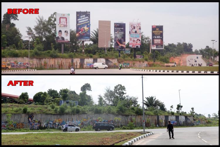 Pemko Batam Sudah Tertibkan 457 Titik Reklame, Sasar Empat Lokasi Strategis
