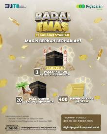 Pegadaian Luncurkan Program Badai Emas 2025, Hadiahkan Emas hingga Paket Haji