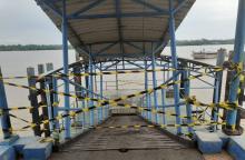 Ponton Rusak di Pelabuhan Tanjungbatu Disegel, Dishub Karimun Siapkan Dua Skenario Perbaikan