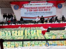 Pemusnahan Besar-Besaran! 2 Ton Sabu Dimusnahkan di Dataran Engku Putri