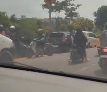 Kecelakaan Beruntun Terjadi di Batuaji, Pengendara Diimbau Waspada