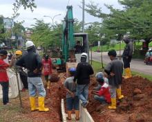 Tindaklanjuti Laporan Masyarakat, BP Batam Lakukan Perbaikan Jalan Letjen Suprapto SP Plaza