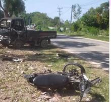 Kecelakaan di Depan Pintu Masuk Harris Resort Barelang, Pengendara Motor Luka Serius
