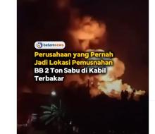 Pabrik Pengolahan Limbah B3 di Batam Terbakar, Lokasi Ini Pernah Musnahkan Sabu 2 Ton
