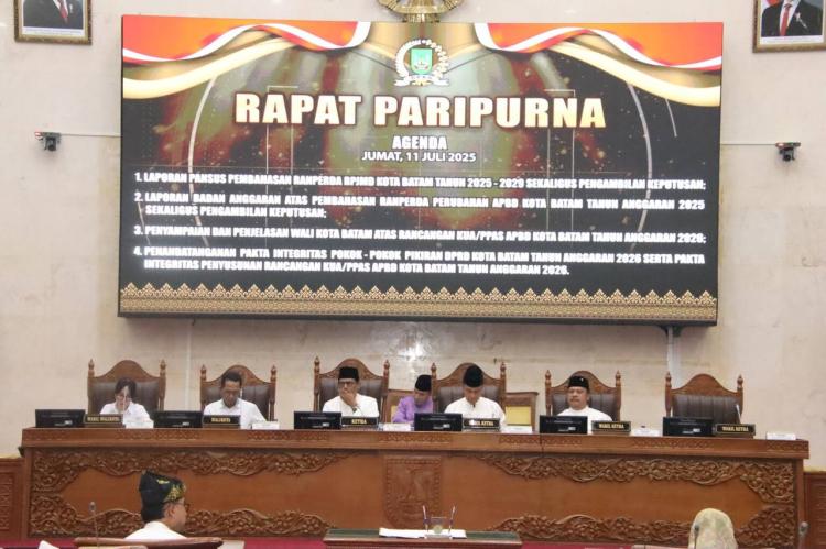 DPRD Batam Sahkan RPJMD 2025-2029: Fokus pada Investasi & Pariwisata, Ini Perubahannya