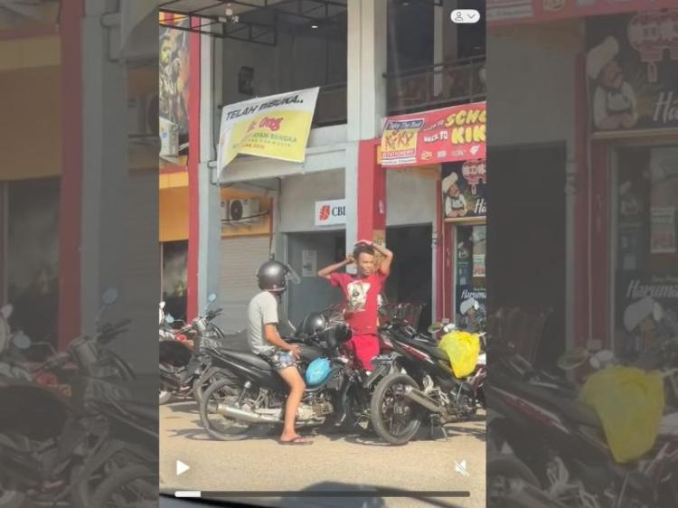 Dua Pencuri Helm Tertangkap Kamera di Batuaji, Diduga Spesialis Curi Helm di Batam