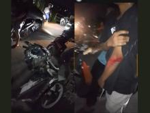 Kecelakaan Tiga Motor di Dekat Pasar BBC, Tiga Orang Luka-Luka
