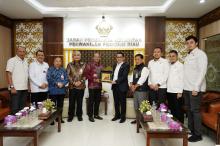 Direksi PT Bank Riau Kepri Syariah Kunker ke BPK Riau