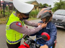 Ratusan Pengendara di Karimun Ditilang, Didominasi Tak Pakai Helm