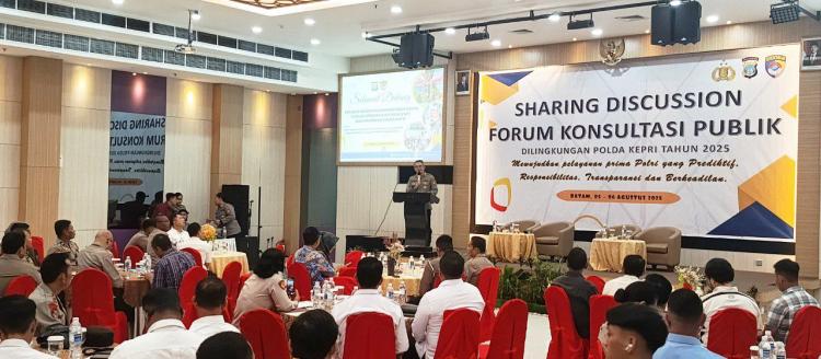 Polda Kepri Gelar FGD Tingkatkan Pelayanan Publik, Libatkan Ombudsman hingga Akademisi