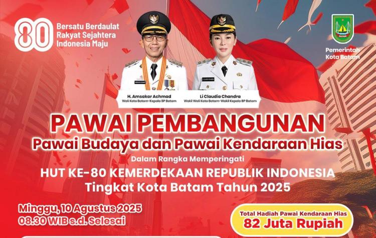 Info Lengkap Pawai Pembangunan 2025 Batam: Rute, Syarat, dan Hadiah Rp82 Juta