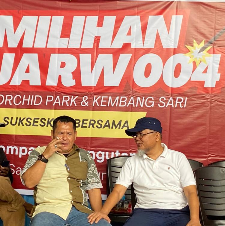 M. Taufik Menang Telak, Terpilih sebagai Ketua RW 004 Perumahan Orchid Park & Kembang Sari 