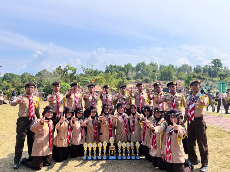 Pramuka SMA Negeri 1 Lingga Raih Juara Umum 3 di Ajang MSC IV 2025 UMRAH Tanjungpinang