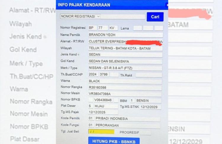 Pemilik Mobil Sport Maut di Jalan Ahmad Yani Diketahui Warga Cluster Elit Batam, Polisi Lakukan Penyelidikan