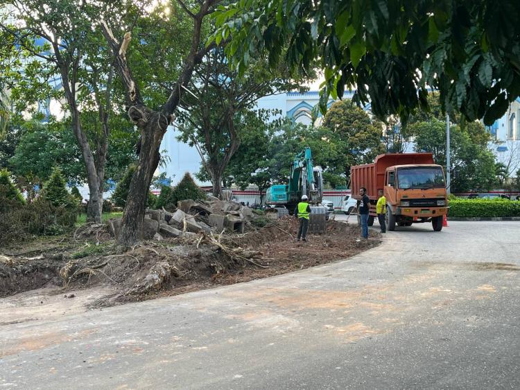 Proyek Pelebaran Jalan di Bundaran Welcome To Batam, Akses untuk Warga Tetap Terbuka