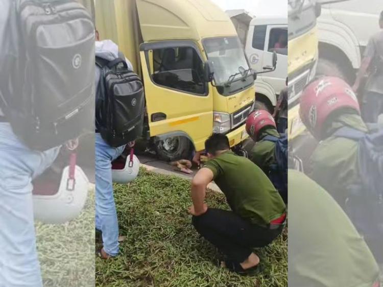 Kecelakaan Libatkan Dua Truk Fuso dan Satu Motor Scoopy di Dekat Lampu Merah KDA, Seorang Wanita Tewas di TKP