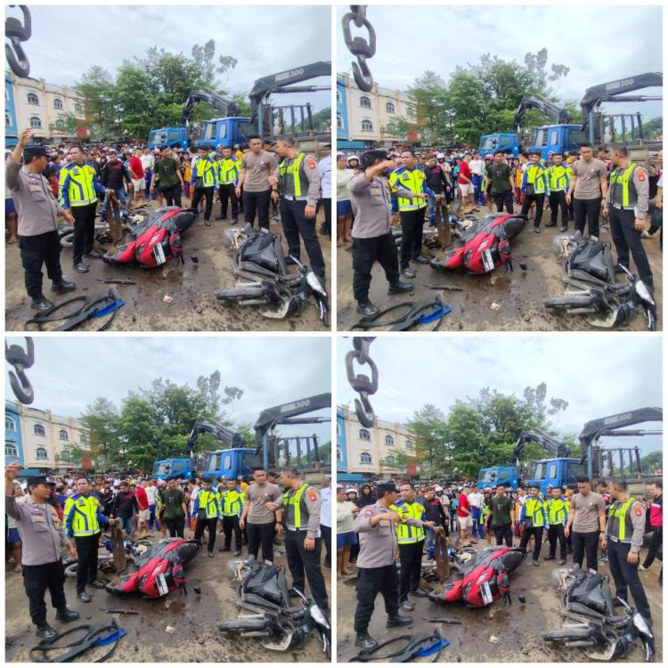 Korban Tewas dalam Kecelakaan Maut di Simpang Vitka Tiban, Truk Crane Tabrak Mobil Wuling