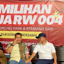 M. Taufik Menang Telak, Terpilih sebagai Ketua RW 004 Perumahan Orchid Park & Kembang Sari 
