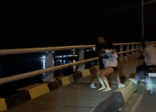Seorang Wanita Diduga Coba Akhiri Hidup di Jembatan II Barelang, Berhasil Diselamatkan Warga