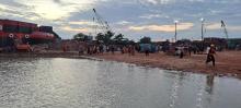 Pekerja Kapal Hilang Terjatuh di Perairan Tanjung Uncang, Tim SAR Lakukan Pencarian