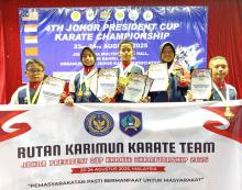 Atlet Karate Binaan Rutan Karimun Raih 4 Emas di Johor President Cup 2025 Malaysia