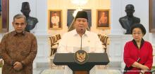 Didampingi Megawati, Presiden Prabowo Umumkan Tunjangan Anggota DPR Dicabut