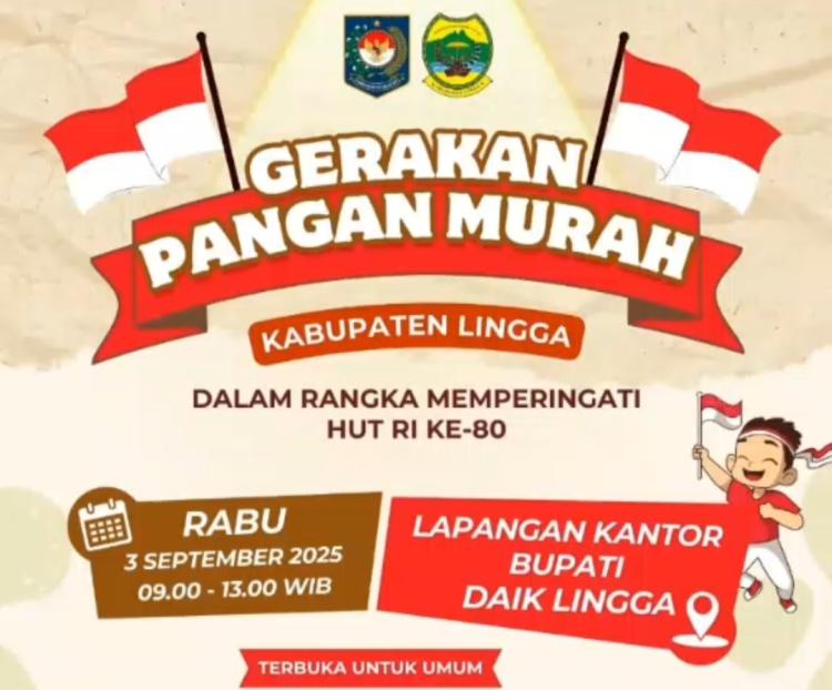 Gerakan Pangan Murah di Lingga, Warga Bisa Dapat Paket Beras, Minyak, dan Gula Hanya Rp100 Ribu