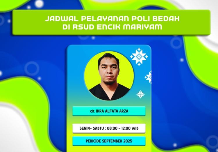 Periode September 2025, Ini Jadwal Lengkap Layanan Poli Bedah RSUD Encik Mariyam di Lingga