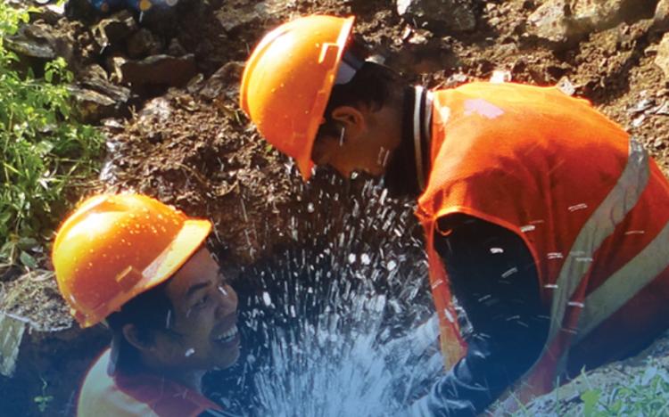 Perbaikan Pipa Bocor di Nongsa Rampung, Air Batam Hilir Lakukan Normalisasi Suplai