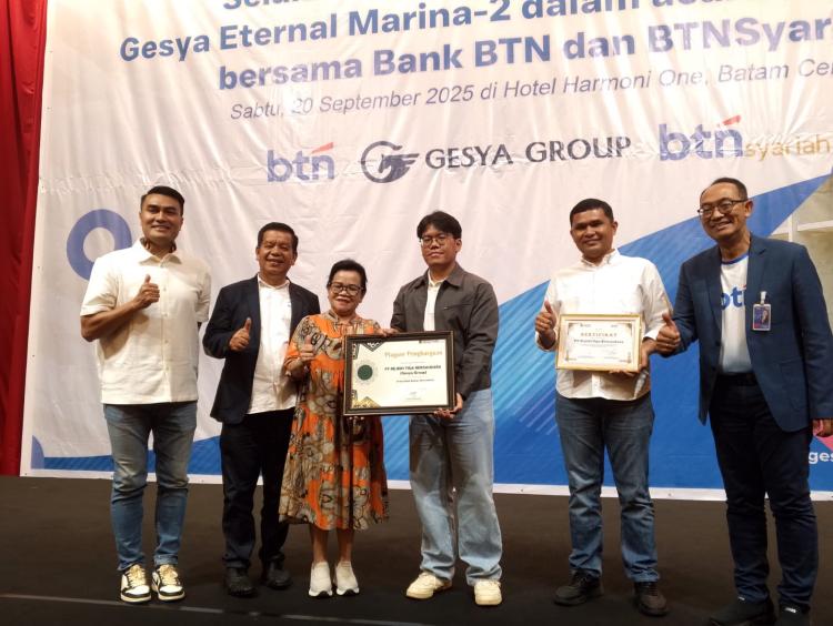 Gandeng Bank BTN dan BTN Syariah, 131 Akad KPR Serentak Warnai KPR Massal Gesya Eternal Marina-2 di Batam
