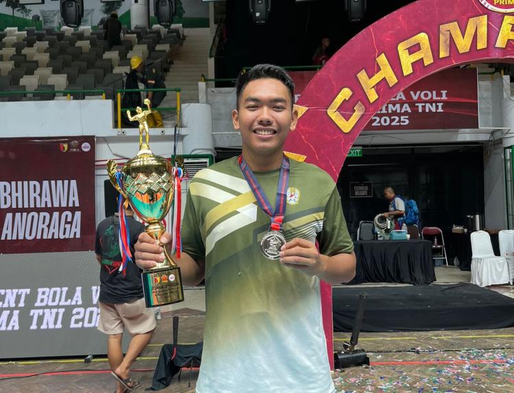 Prajurit Yonif TP 849/Beladau Sakti Ukir Prestasi di Ajang Voli Bergengsi Piala Panglima TNI 2025