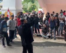 Aliansi Pemuda dan Mahasiswa Kepri Gelar Aksi Tuntut Hak 60 Tenaga Keamanan PT McDermott