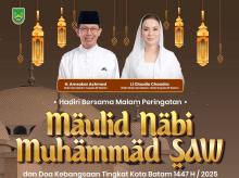 Jadwal Maulid Nabi 1447H di Batam, Ada Ustadz Hilmi Firdausi dan Doa Kebangsaan