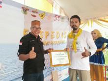 Tim Ekspedisi Unhas Capai Batam Usai 39 Hari Layari Laut, Disambut Meriah KKSS Kepri