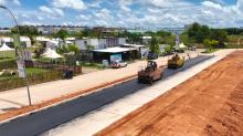 Jalan Menuju Bandara Hang Nadim Mulai Pengaspalan, Central Hills Makin Strategis