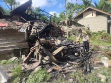 Kebakaran Hanguskan Dapur Rumah Warga di Desa Teluk, Polsek Daik Lingga Data Kerugian Korban, Capai Jutaan Rupiah