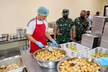 Sidak Dandim 0317/TBK ke Dapur SPPG Karimun, Pastikan Kualitas Gizi Anak Sekolah