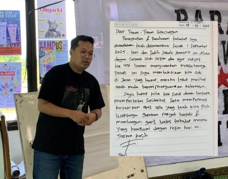 Pesan Paul Aktivis Asal Batam yang Ditangkap Polda Jatim, Jangan Takut Bersolidaritas!