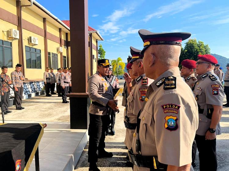 Kasat Reskrim Polres Anambas Berganti, Kapolres Anambas Pimpin Sertijab 5 Pejabat Utama