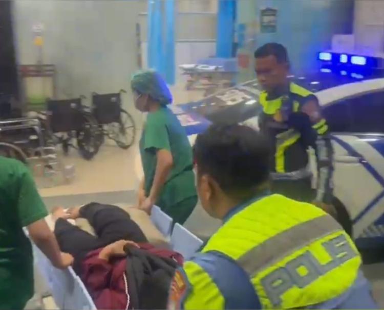 Polresta Barelang Respons Cepat Kecelakaan, Korban Dilarikan Pakai Mobil Patroli