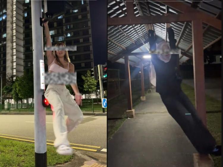 Viral Tren "Maui Wowie" di Singapura, TikToker Gelantungan di Fasilitas Umum Ditegur LTA