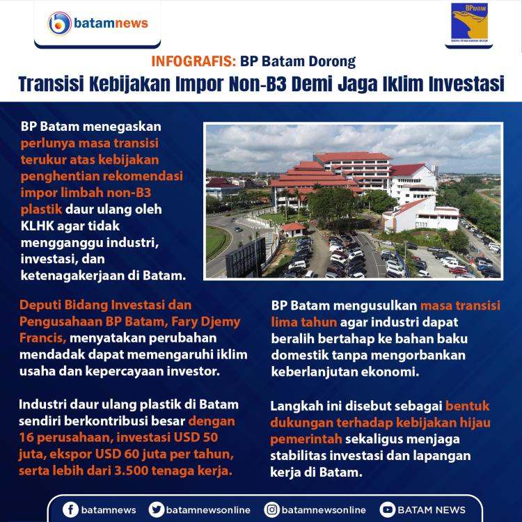 INFOGRAFIS: BP Batam Dorong Transisi Kebijakan Impor Non-B3 Demi Jaga Iklim Investasi