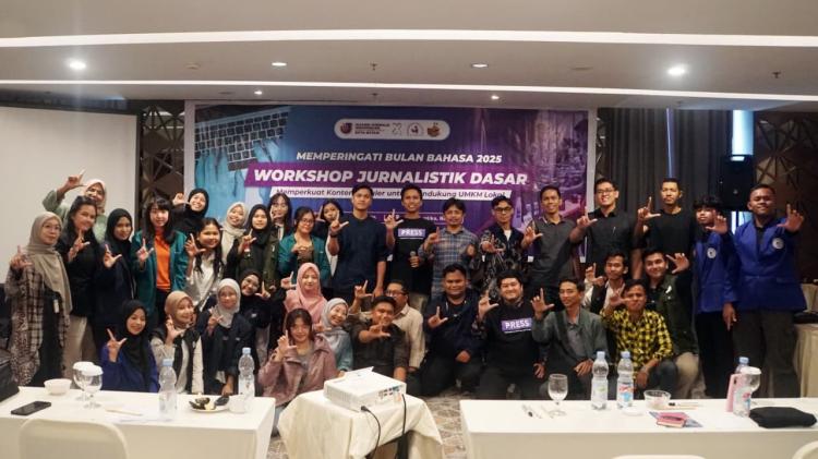 Peringati Bulan Bahasa, AJI Batam dan Perpustakaan BI Gelar Pelatihan Jurnalistik Dasar