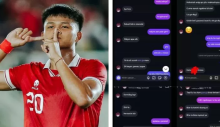 Penyerang Timnas Indonesia Hokky Caraka Terseret Dugaan Chat Mesum