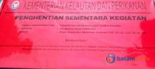 Reklamasi Tak Miliki Izin, PSDKP Batam Segel Aktivitas PT. Multi Dock Perkasa di Karimun